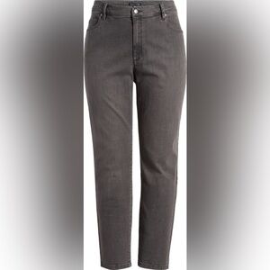 Eileen Fisher Gray medium hi rise jeans organic cotton sustainable closet staple